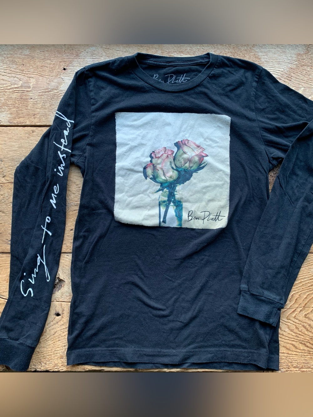 Ben Platt 2019 Tour Long-sleeve Tee- Roses